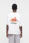 CAKE OVERSIZED TEE UNISEX - Print T-shirt - off white