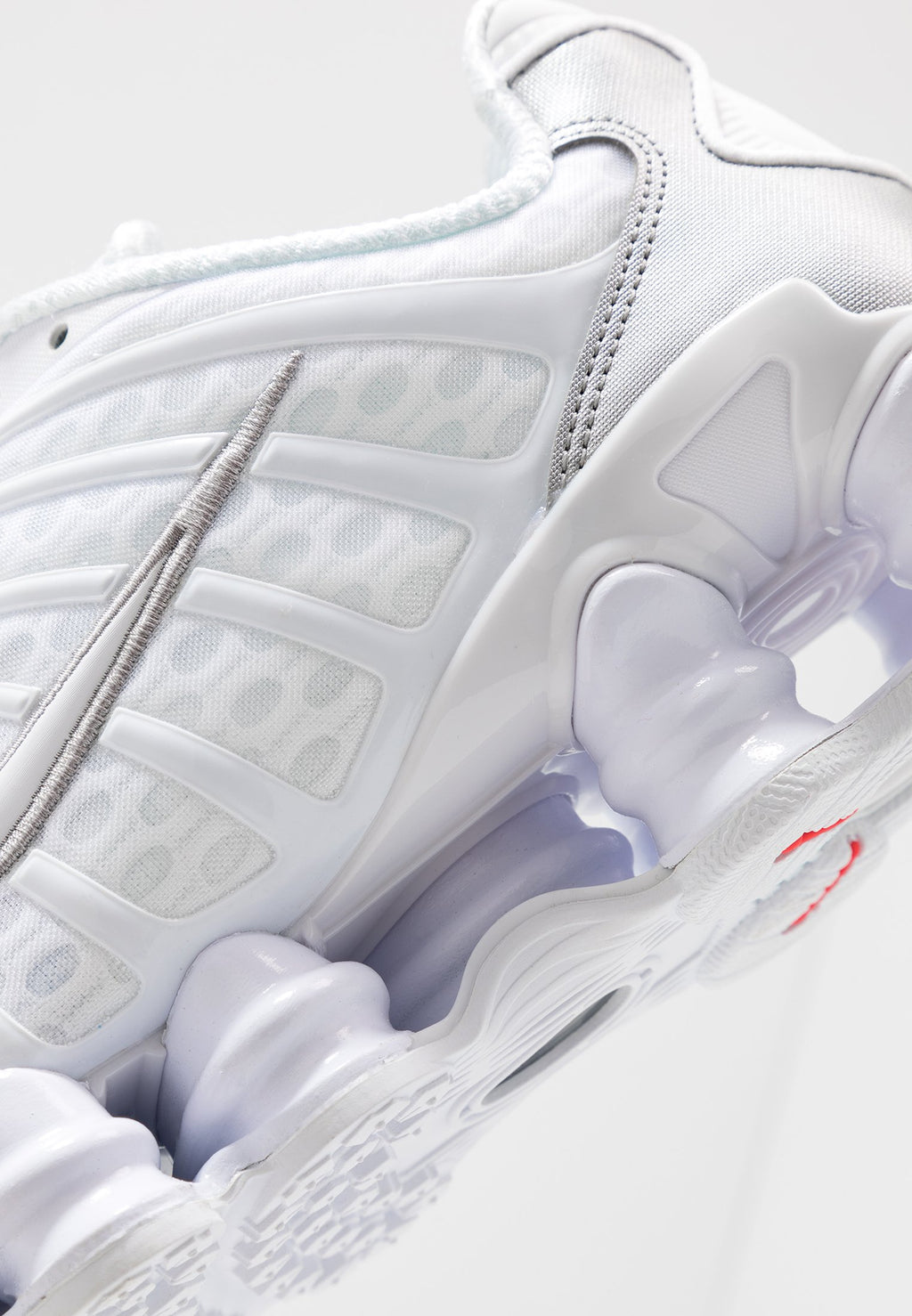 SHOX TL - Trainers - white/metallic silver/max orange