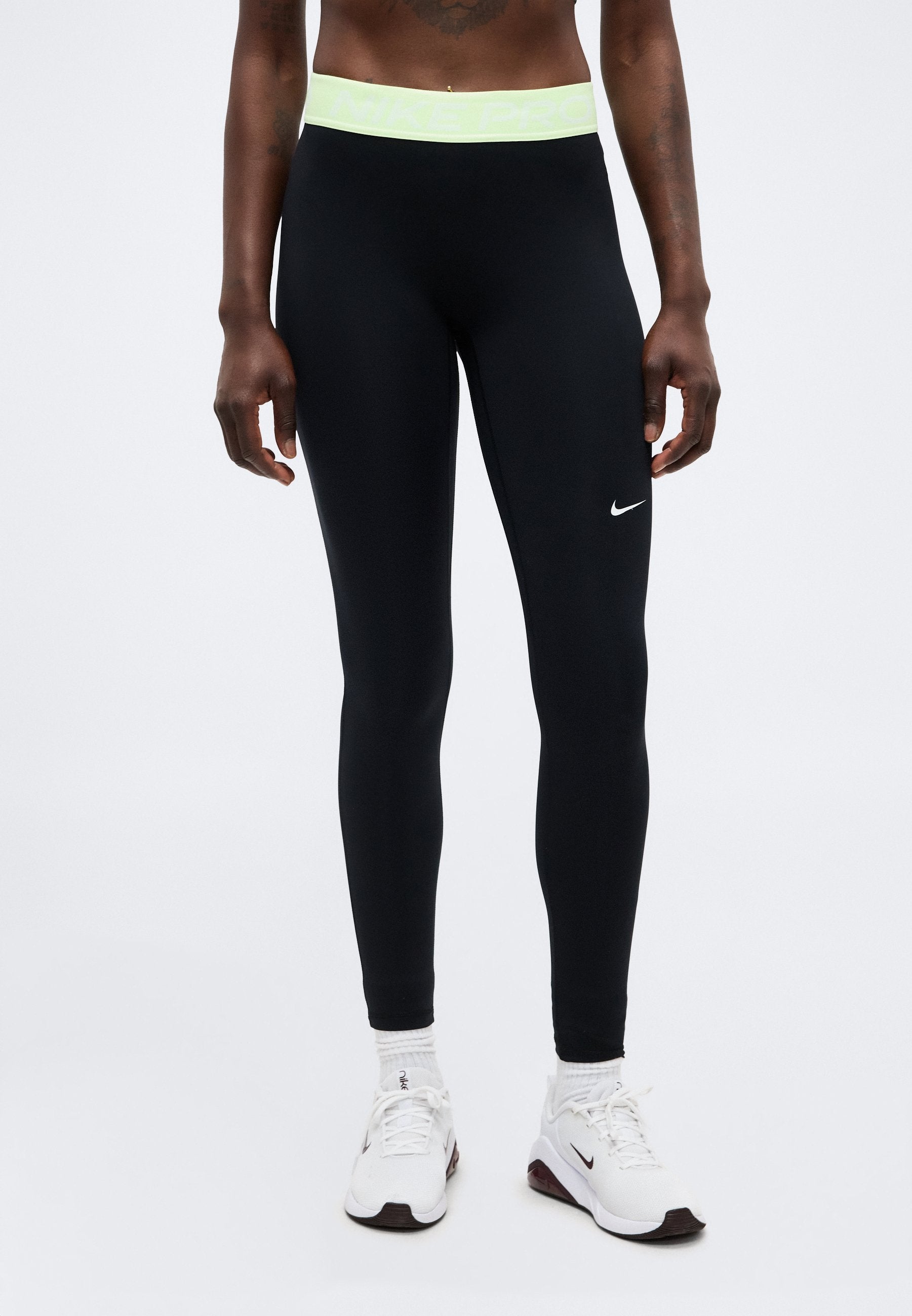 365 TIGHT - Leggings - black/barely volt/white
