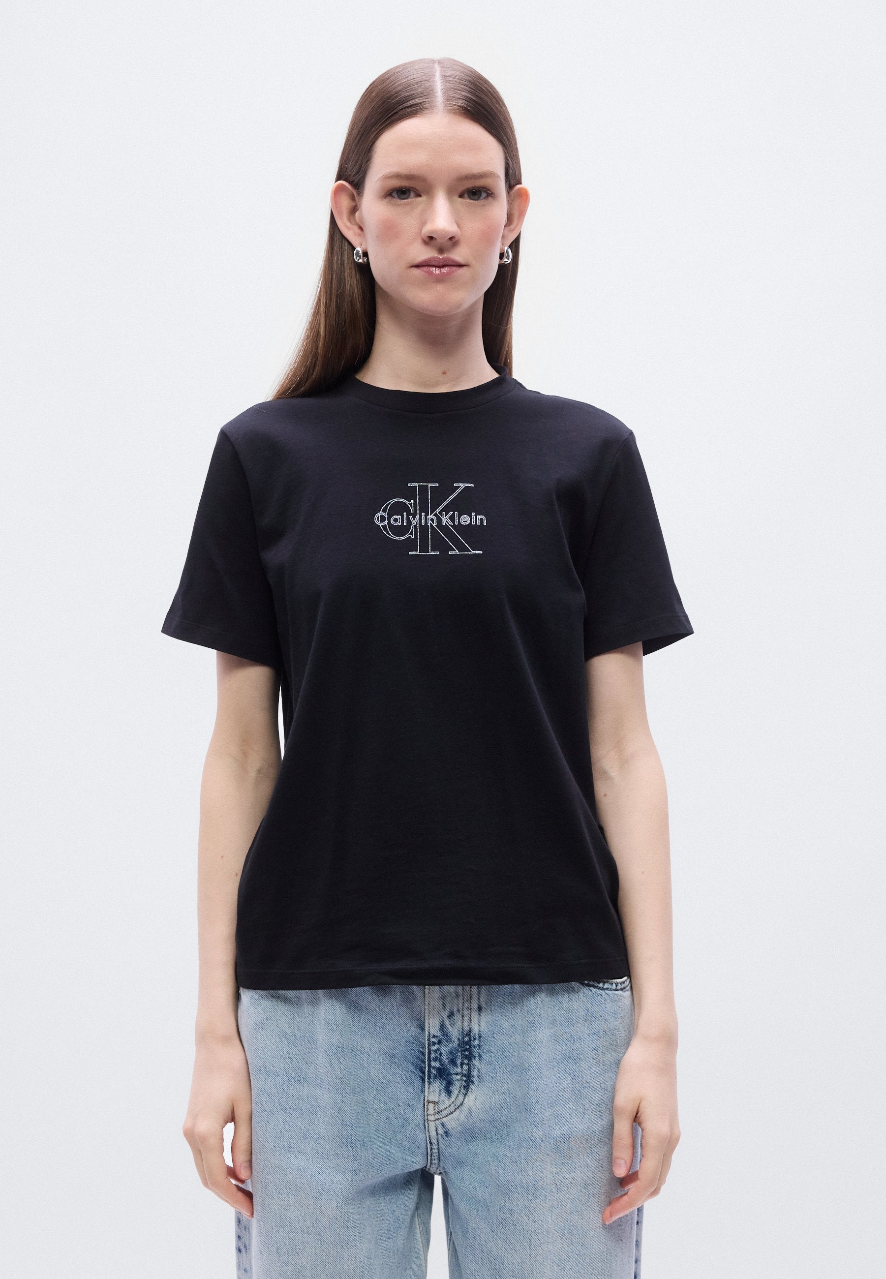 MONOLOGO TEE - Print T-shirt - black