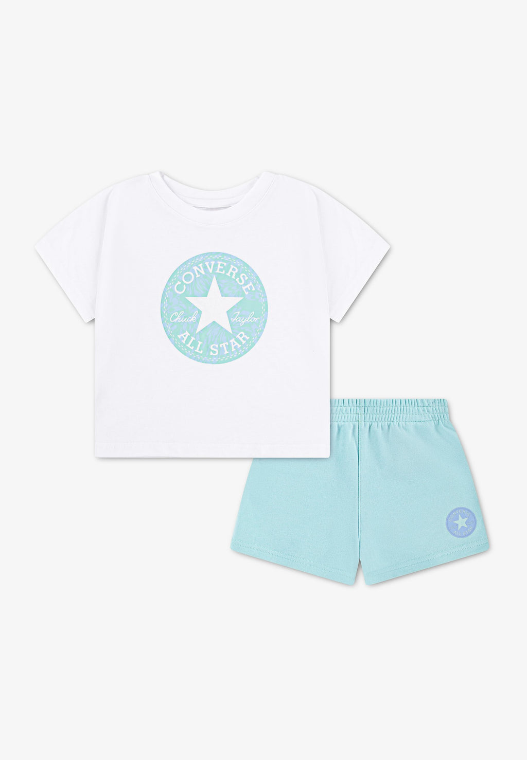 FLORAL TEE SET - Print T-shirt - light dew