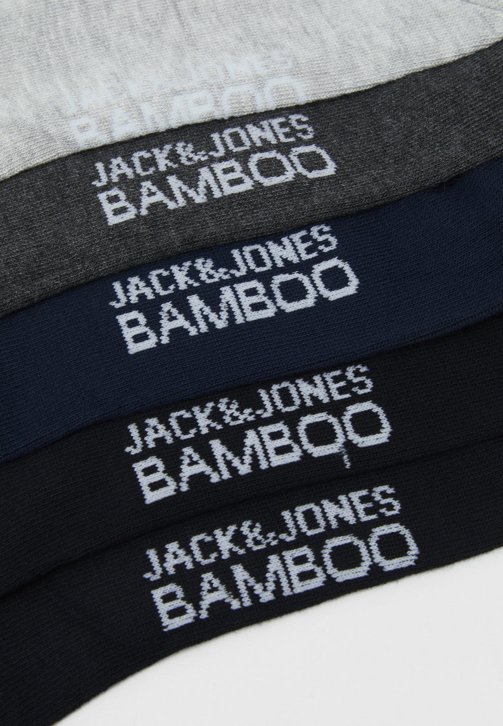 JACBASIC BAMBOO 5 PACK  - Socks - black/navy blazer/dark grey melange/light grey melange
