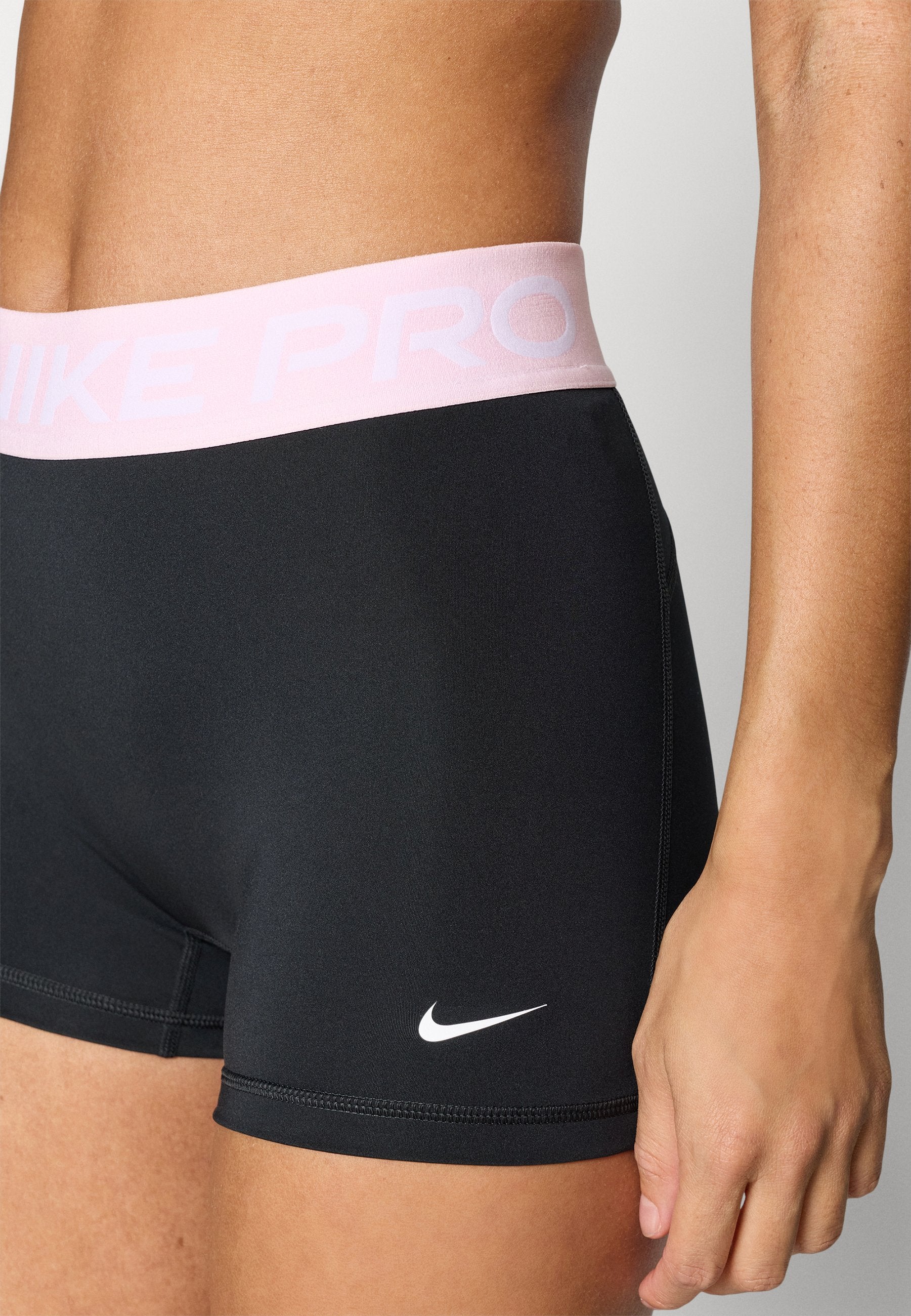 365 SHORT  - Leggings - black/pink foam/white