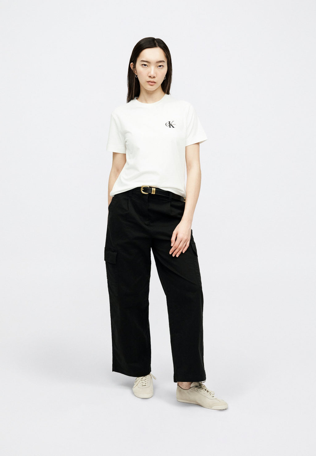 MONOGRAM TEE - Basic T-shirt - bright white