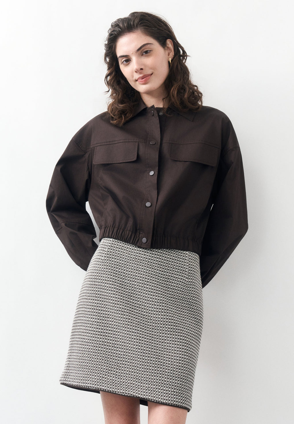 JUSOLA - Summer jacket - dark brown