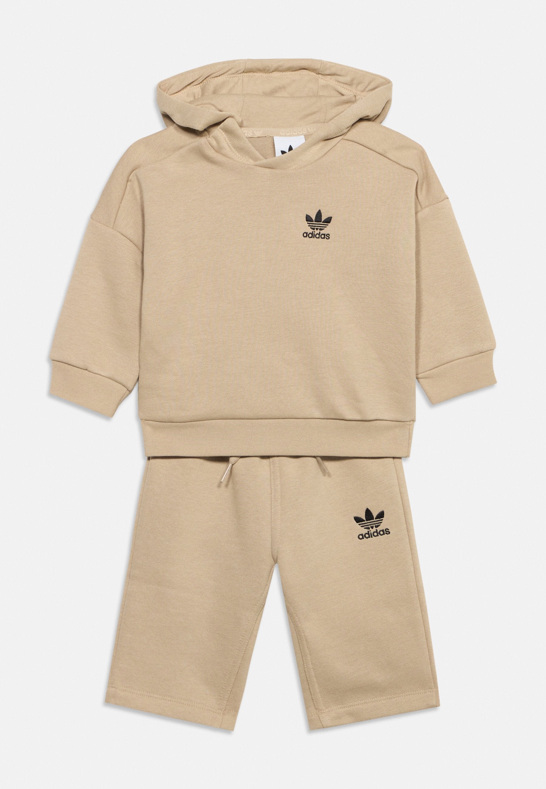 OVERSIZED HOODIE OPEN HEM PANT INFANT UNISEX SET - Hoodie - stone khaki