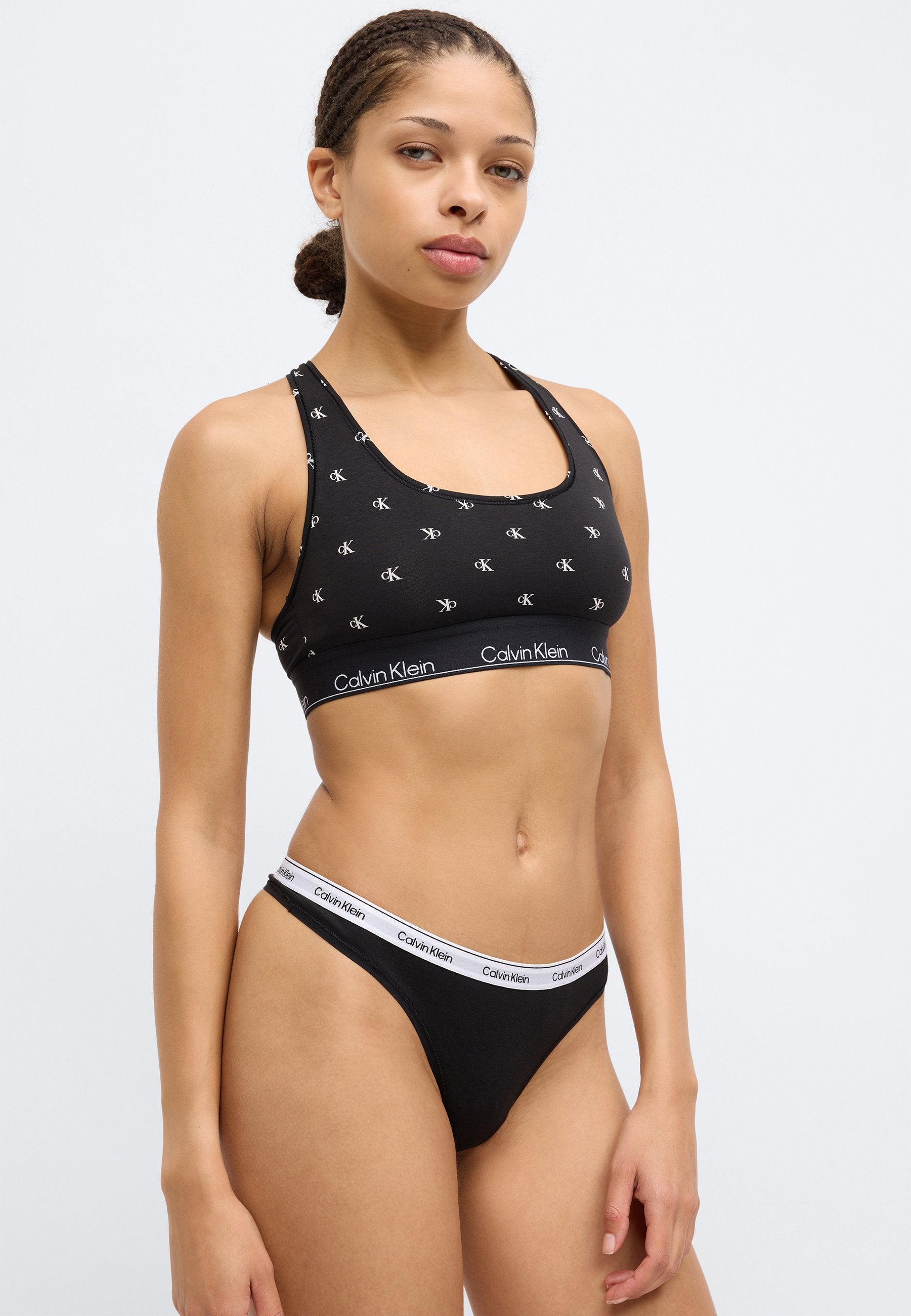 THONG ICON LOGO 5 PACK - Thong - black
