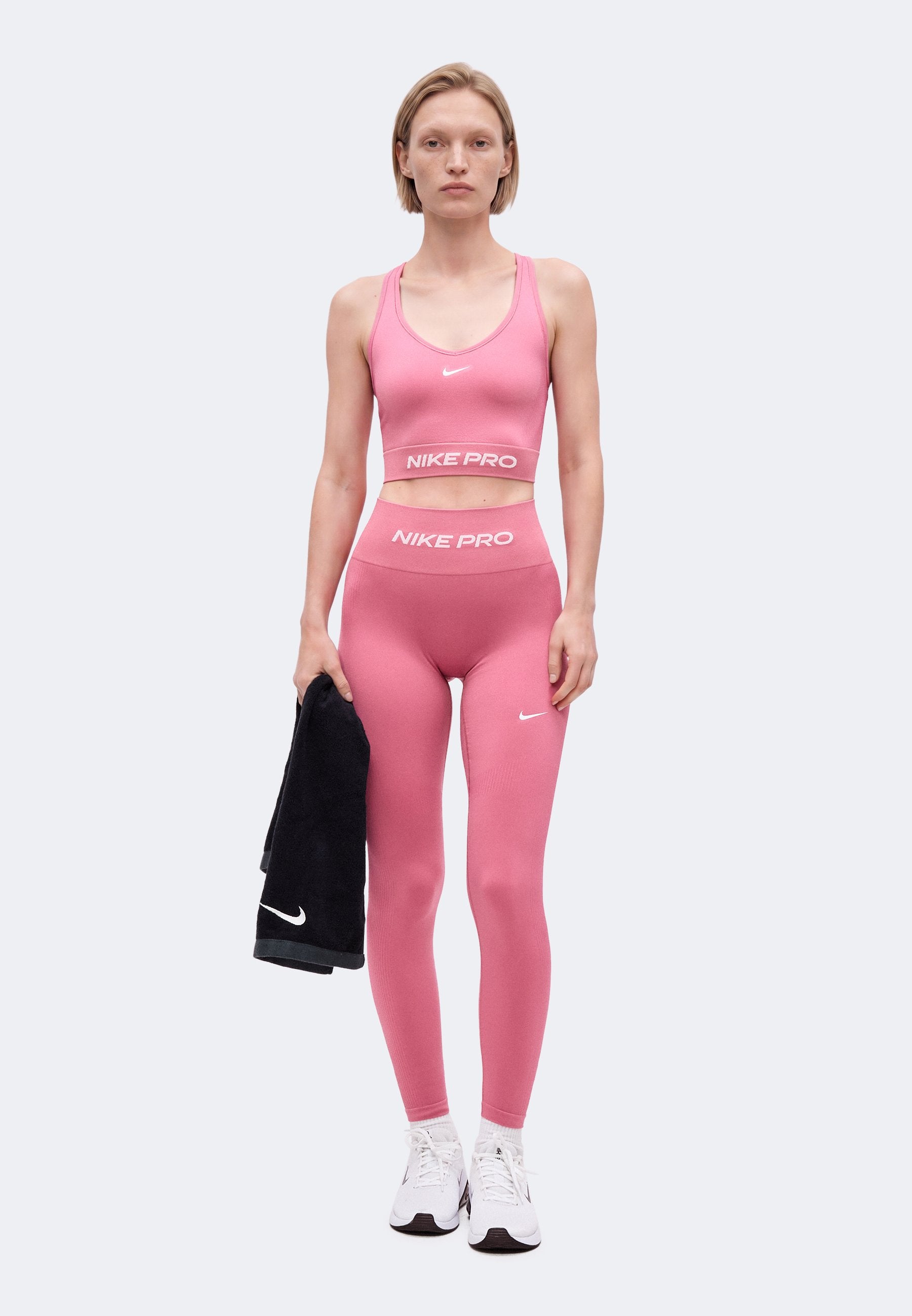 TIGHT - Leggings - peony/white