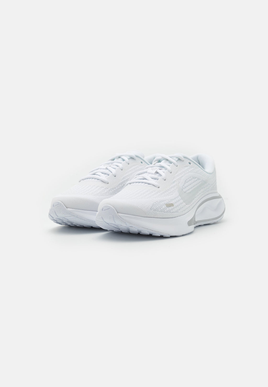 JOURNEY RUN - Road running shoes - white/pure platinum/metallic silver