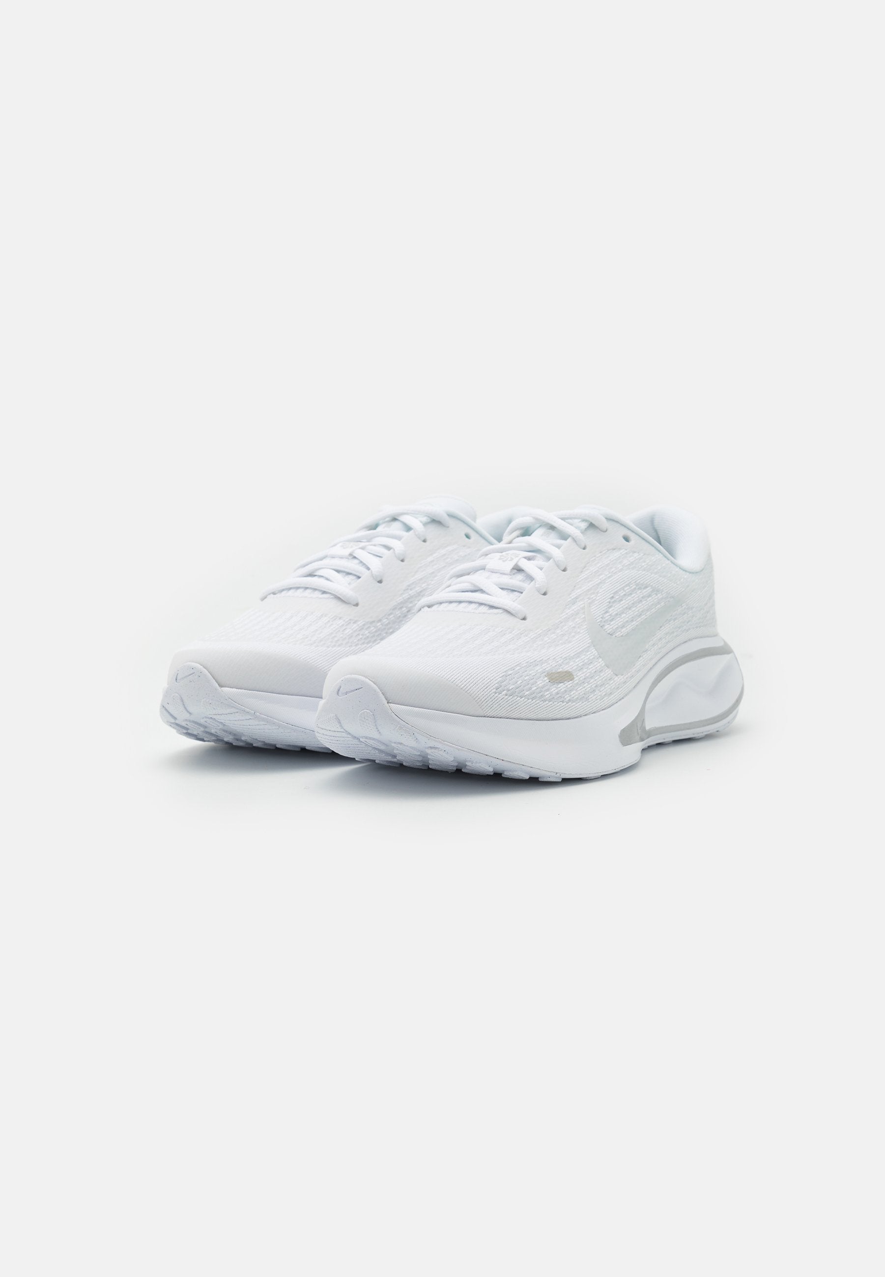 JOURNEY RUN - Road running shoes - white/pure platinum/metallic silver