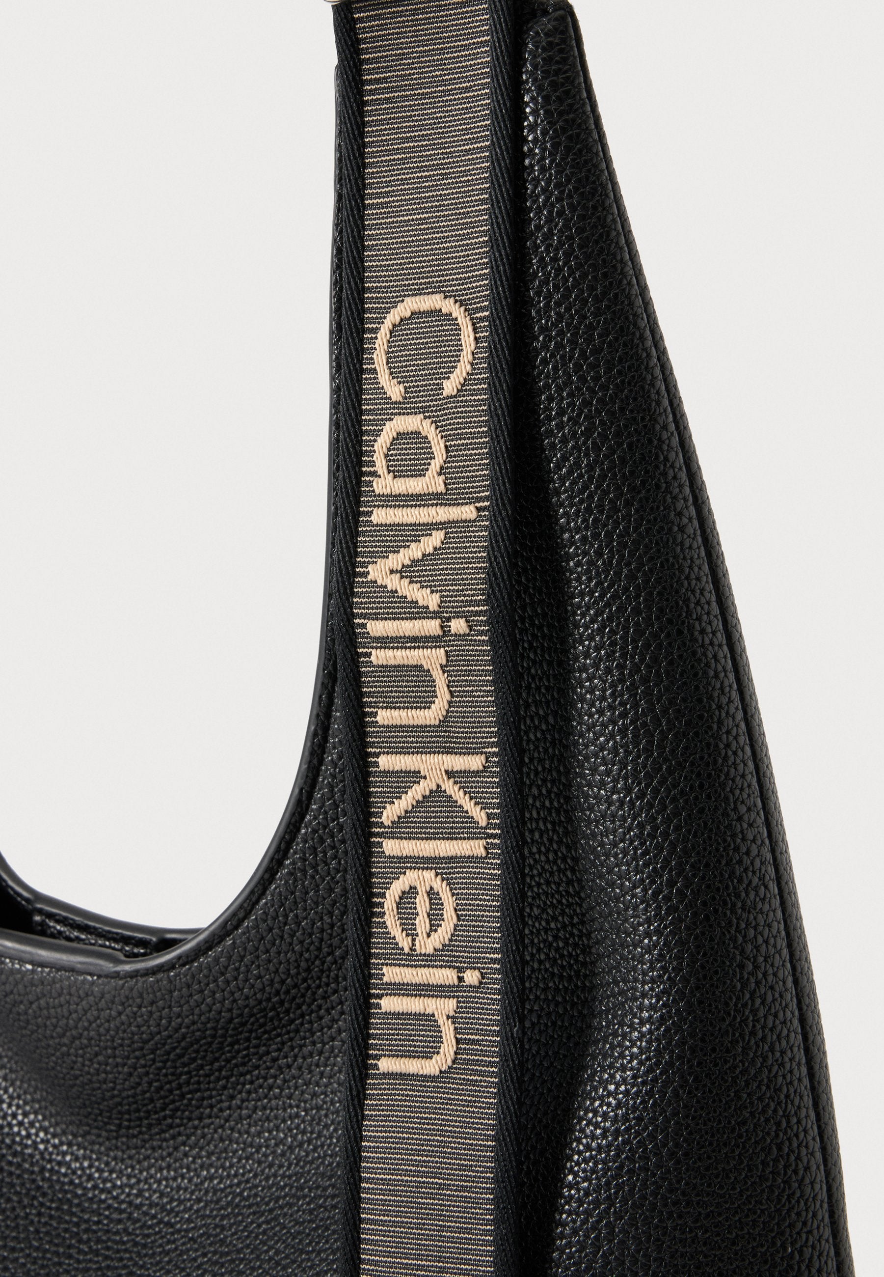 WEBBING STRAP LARGE SHOULDER - Handbag - black