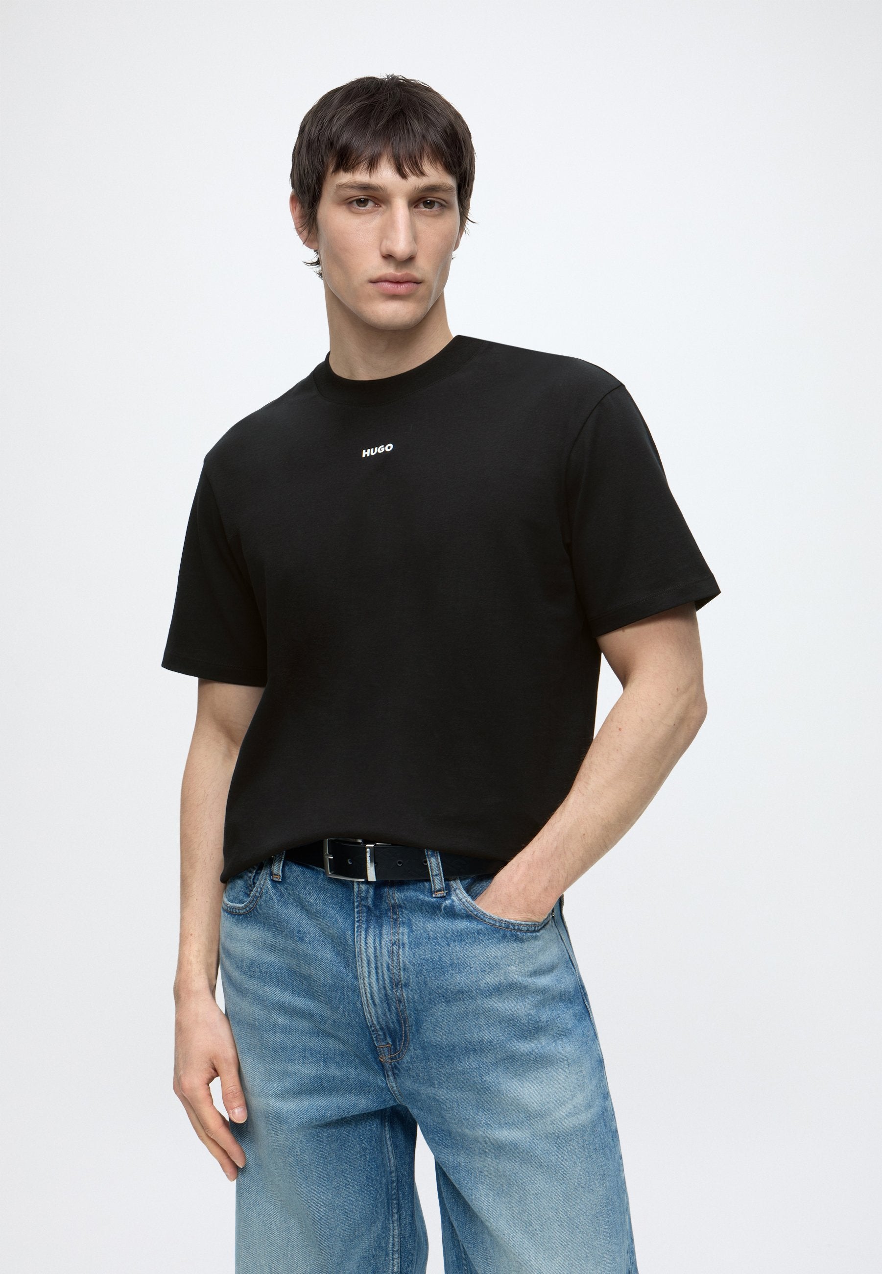 DAPOLINO - Basic T-shirt - black