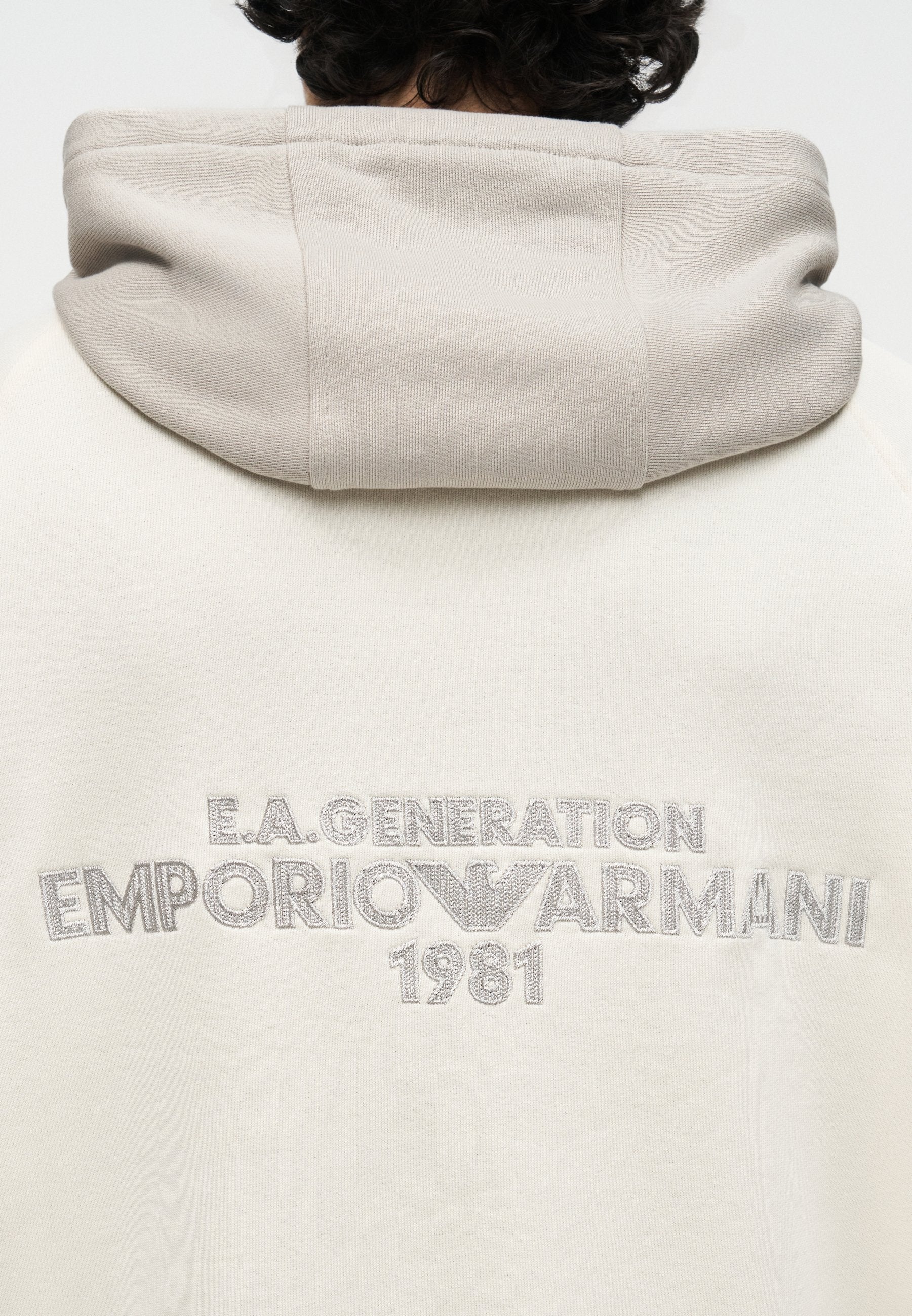 Sweat à capuche - blanc murmurant