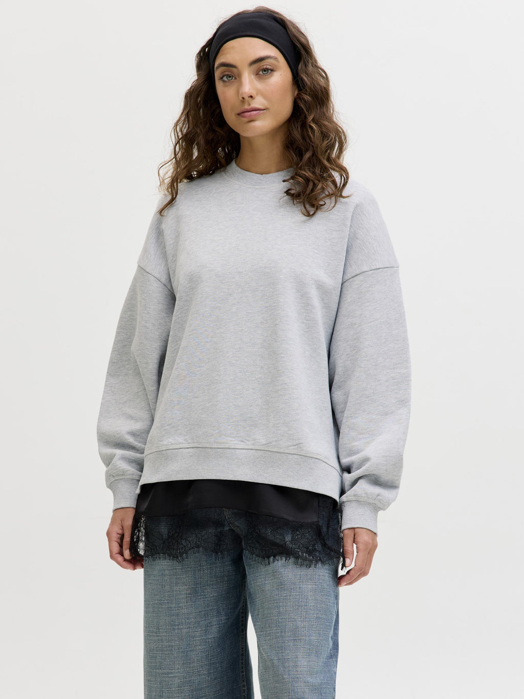 Sweats JXCORA Sweats - Sweatshirt - light grey melange