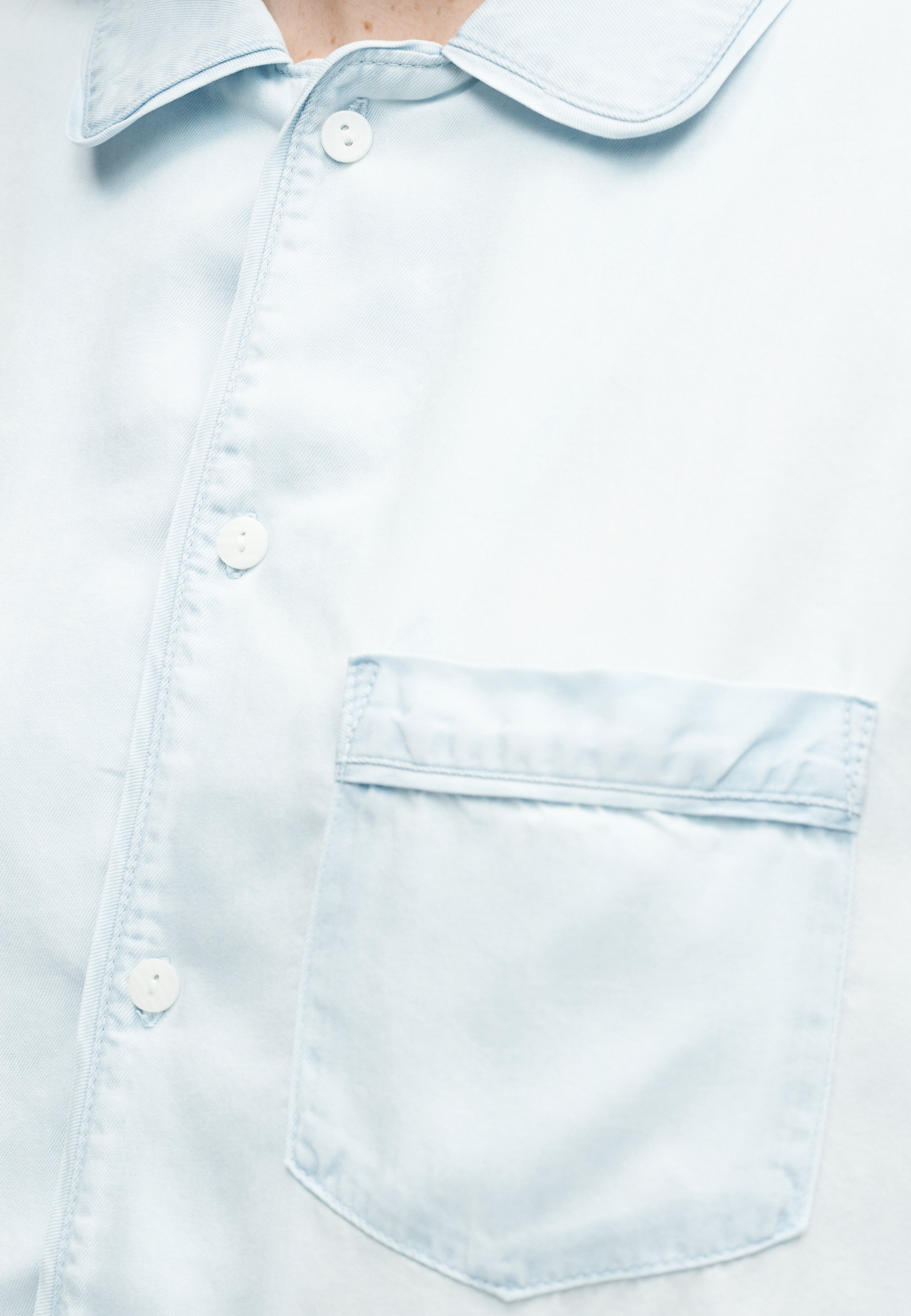 Pyjama top - light indigo