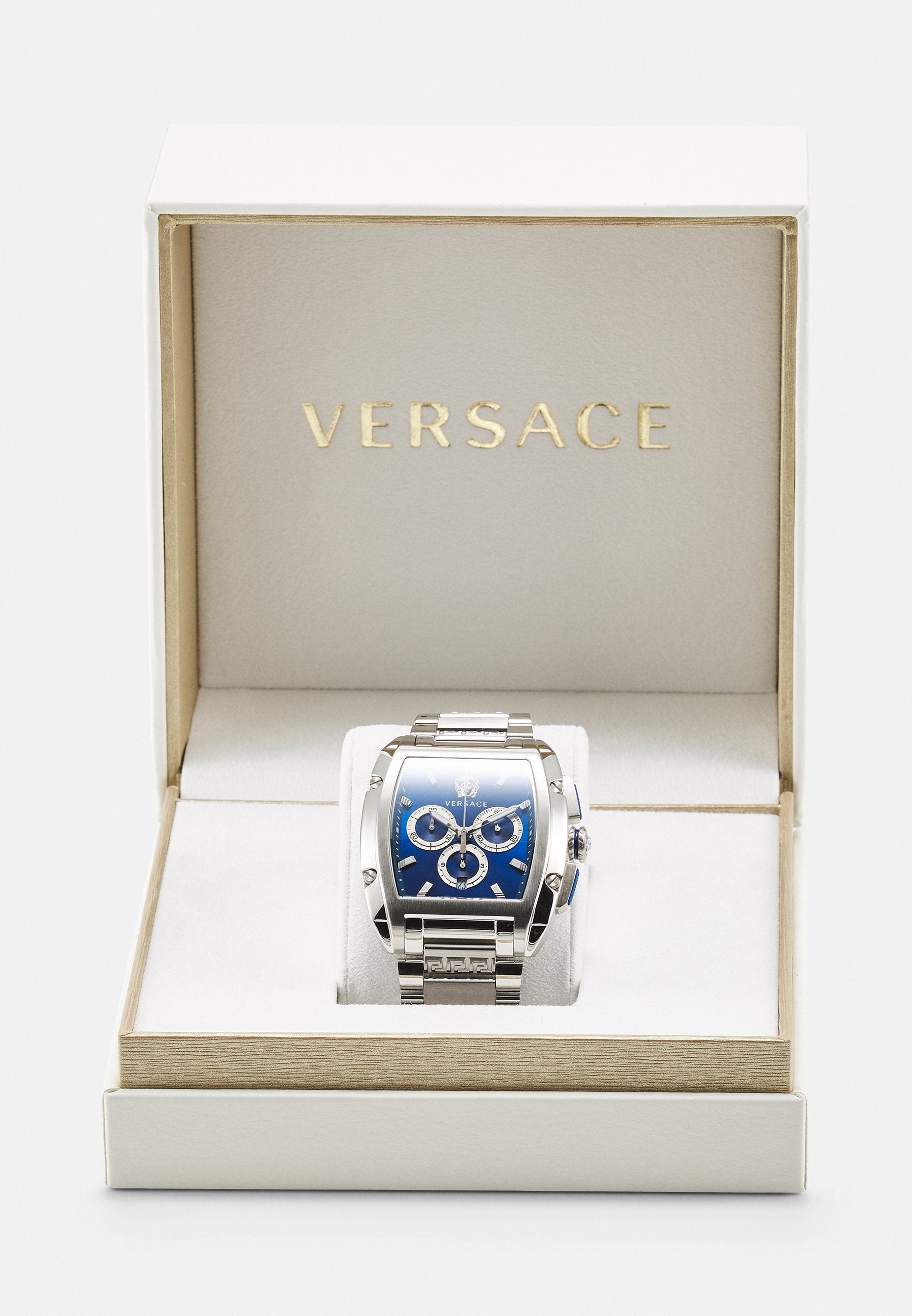 DOMINUS - Chronograph watch - silver-coloured/blue