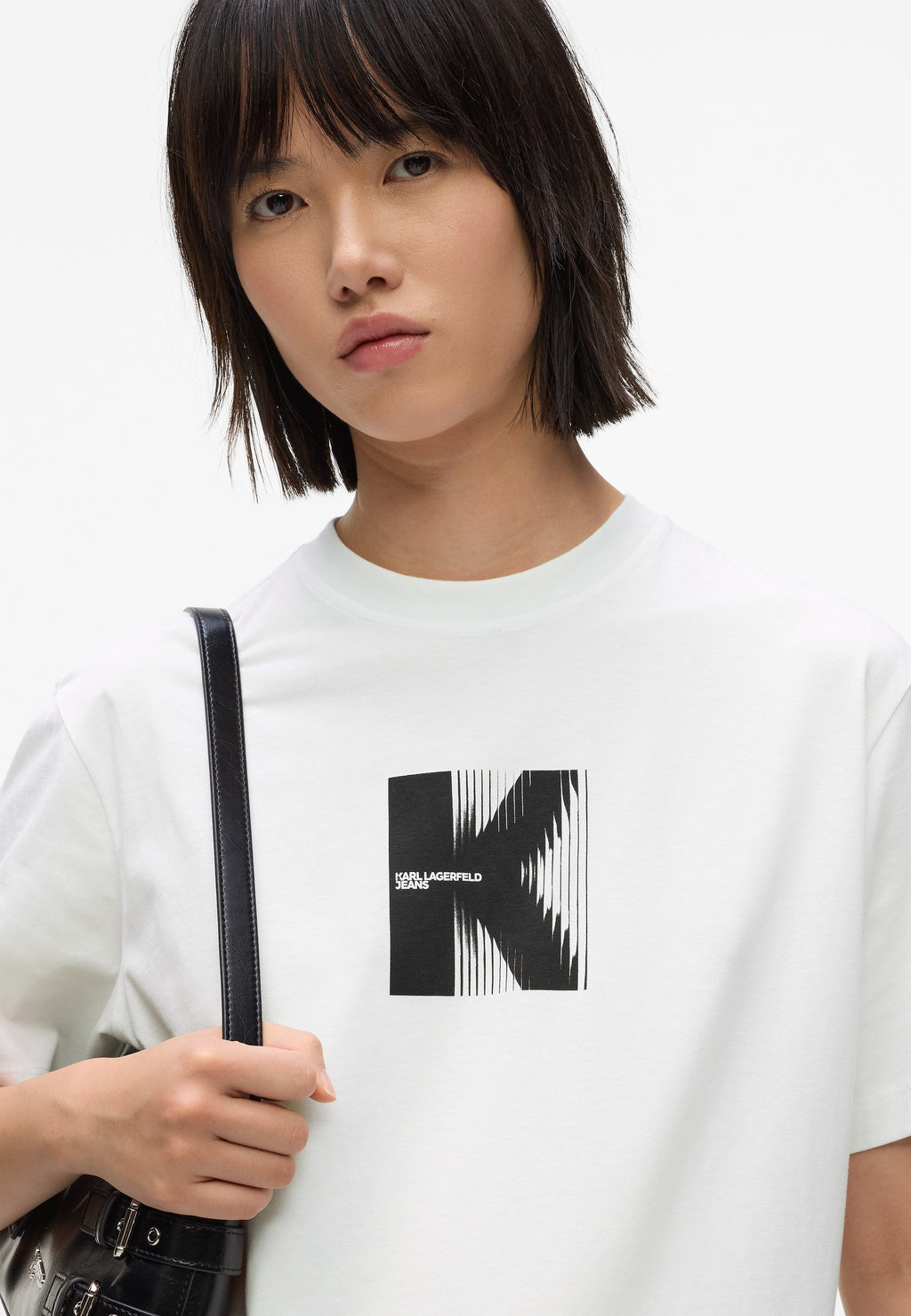 LOGO TEE - Print T-shirt - white