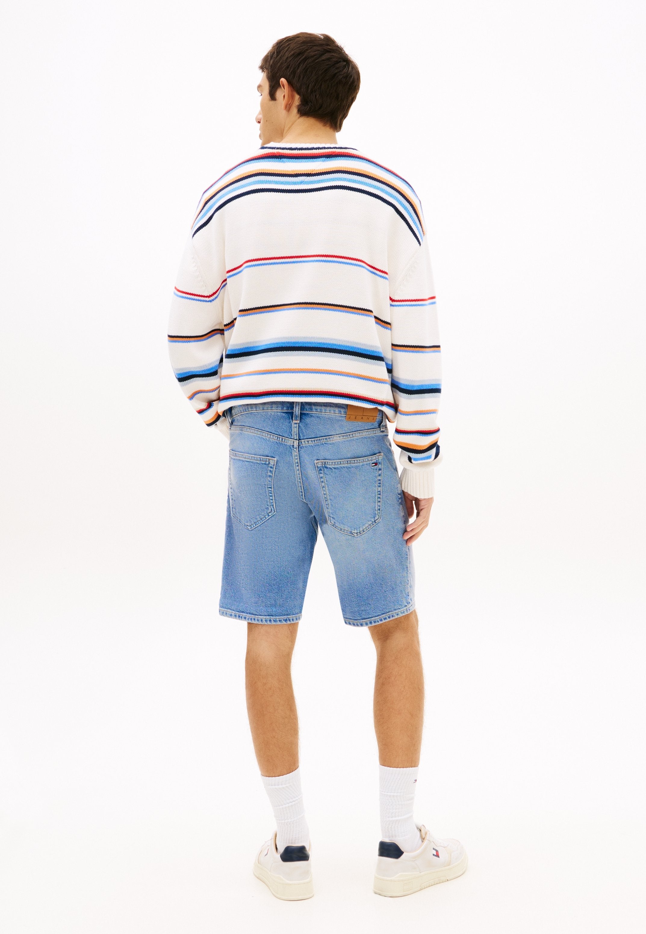 SCANTON WHISKERED SLIM DENIM SHORTS - Denim shorts - denim medium