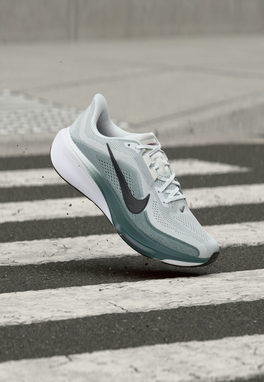 AIR ZOOM PEGASUS  - Road running shoes - white/black/mineral slate/hyper pink