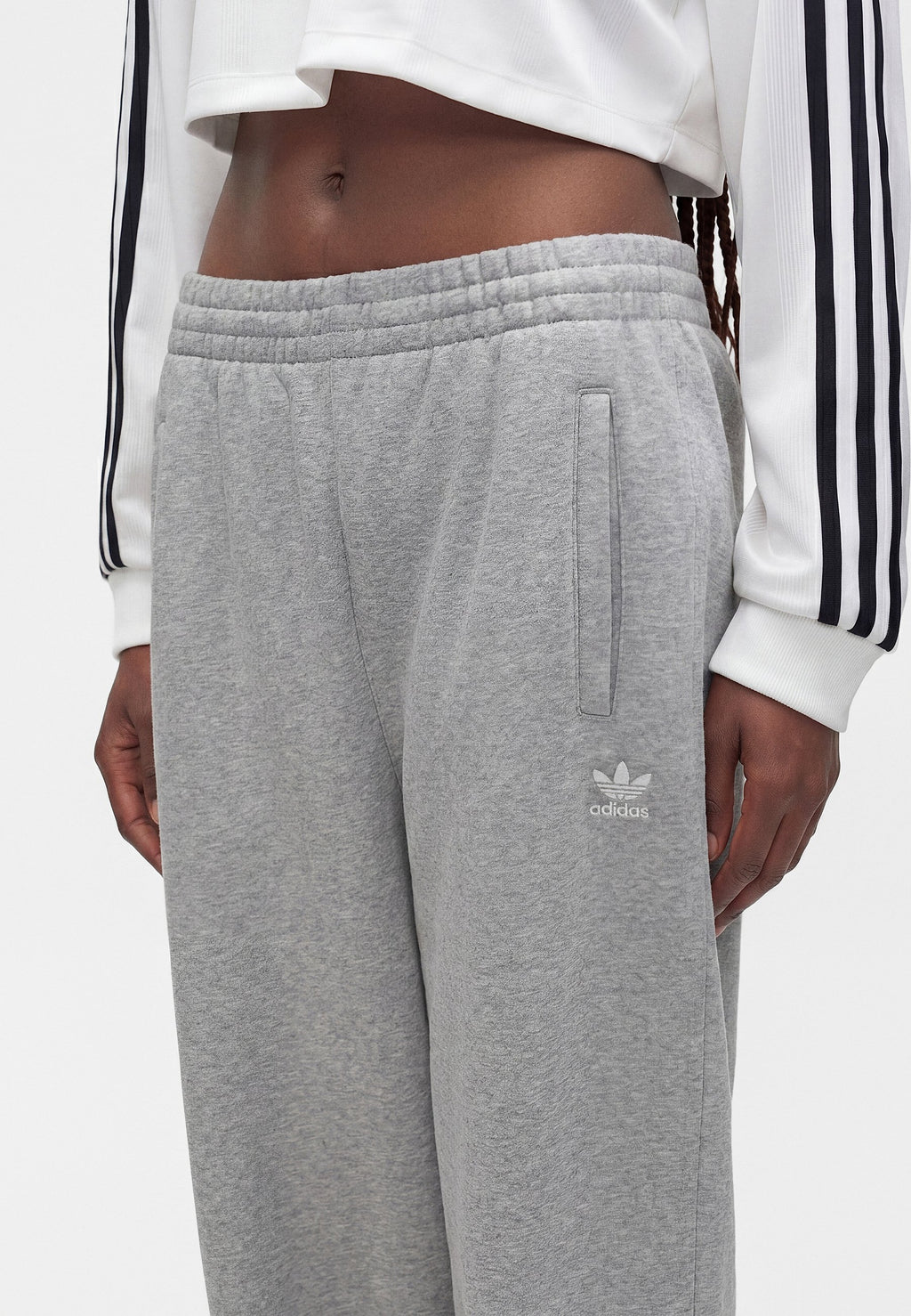ESS JOGGERS - Tracksuit bottoms - medium grey heather