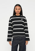 LOGO EMBROIDERY TERRY CREW NECK SWEATSHIRT - Sweatshirt - black/calico