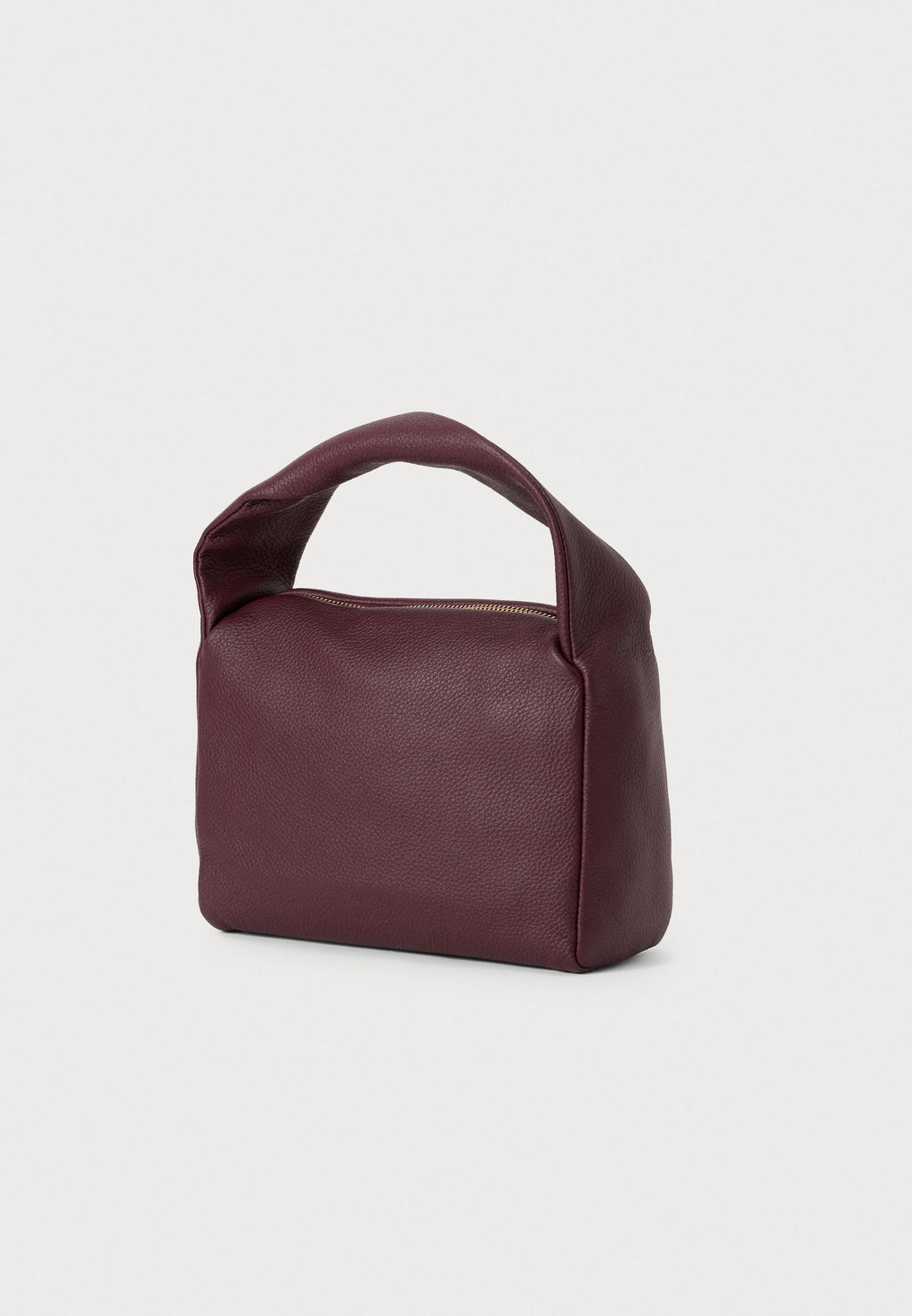 CITY LEATHER TWIST HANDLE BAG - Handbag - marzemino