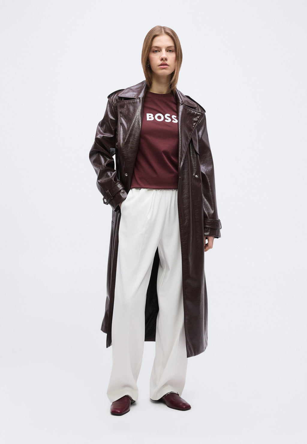 ELOGO - Print T-shirt - dark brown