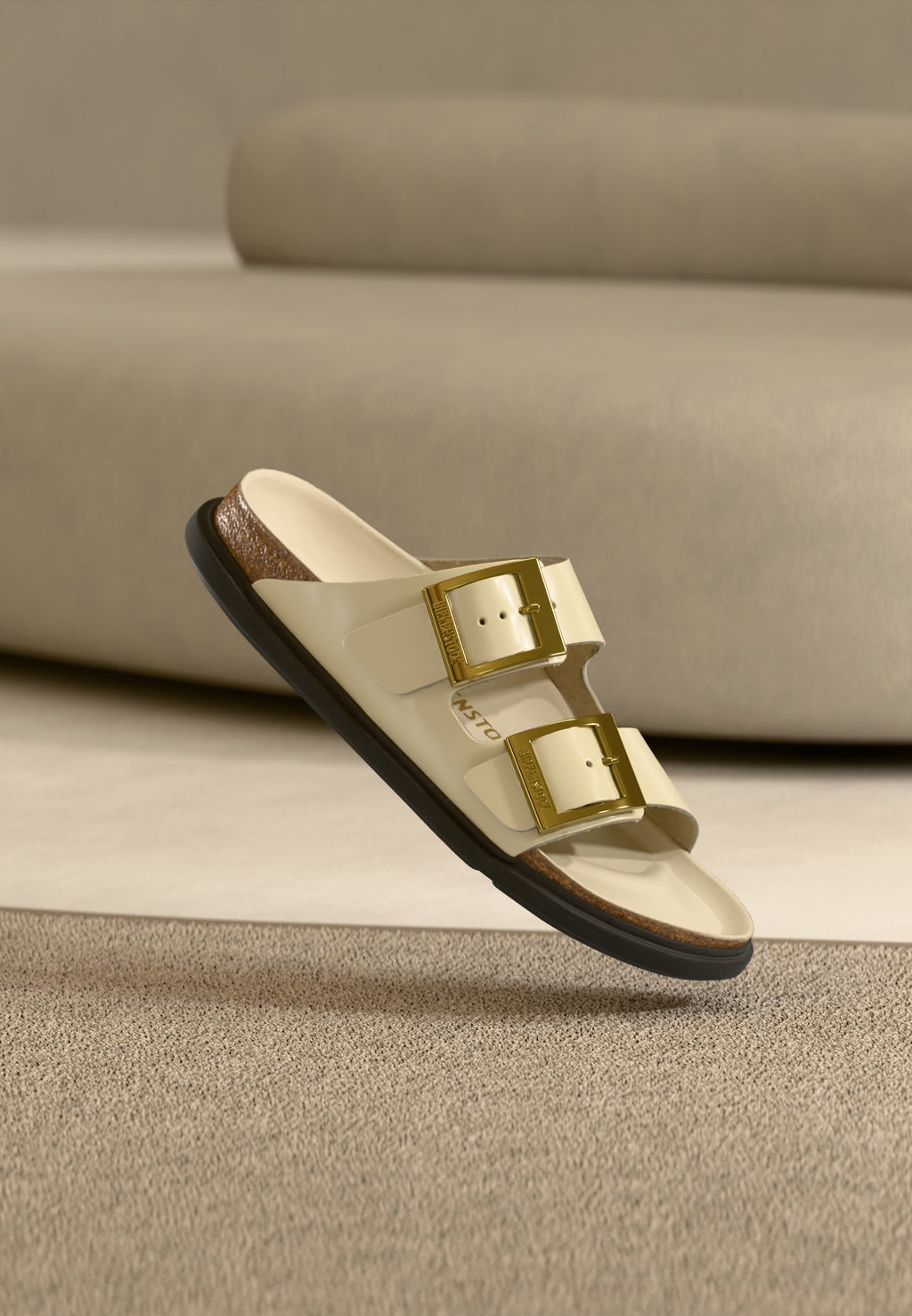 ARIZONA DB LENA HS ECRU HEX CUPSOLES NARROW - Sandals - ecru