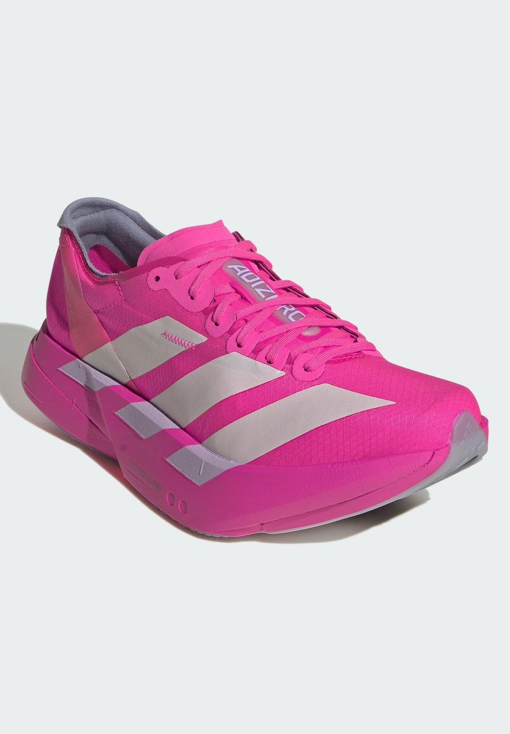 ADIZERO ADIOS PRO 4 - Road running shoes - shock pink metalic aurora plum