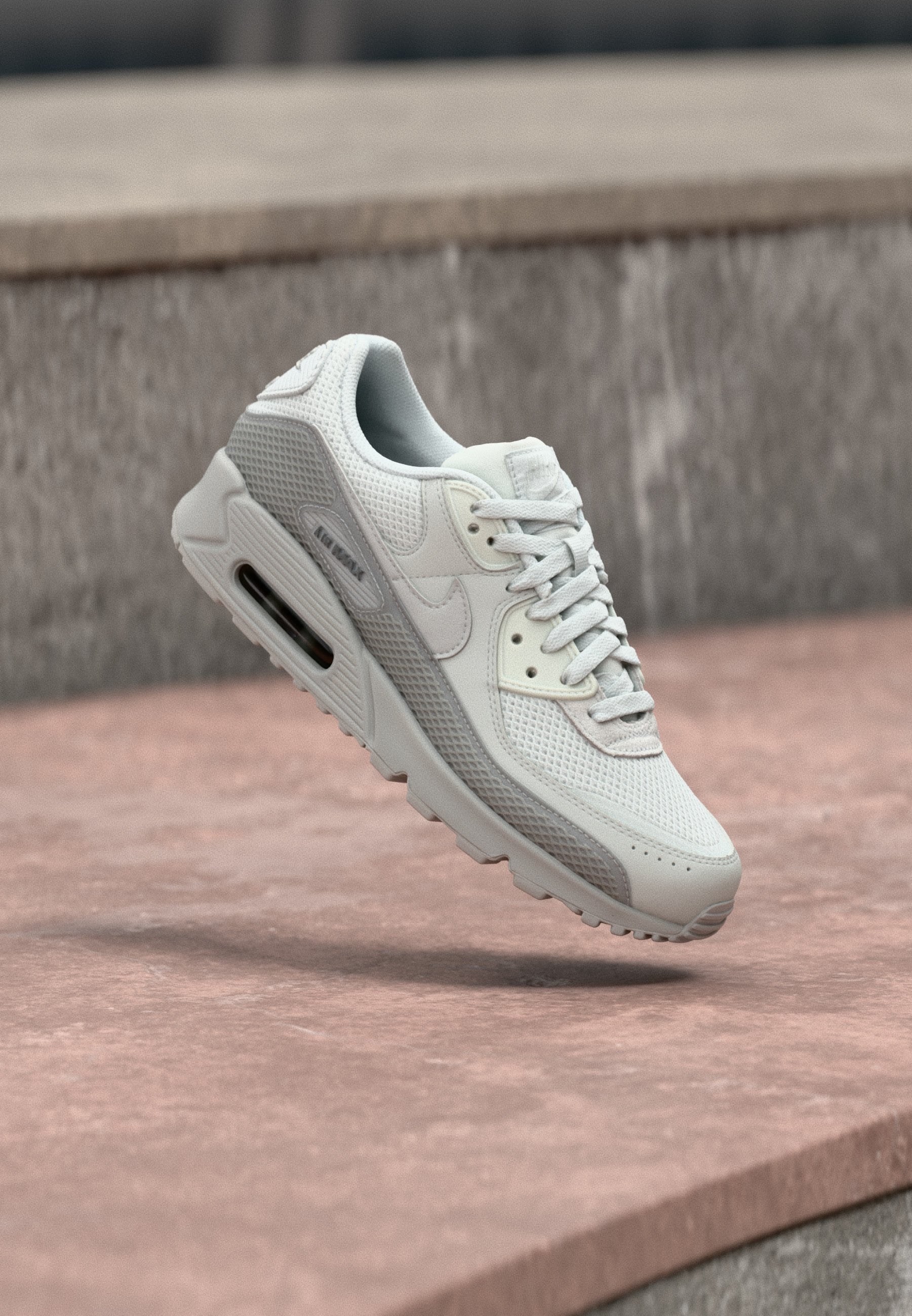 AIR MAX 90 - Baskets - blanc cassé/photon dust/gris brouillard/gris fumé