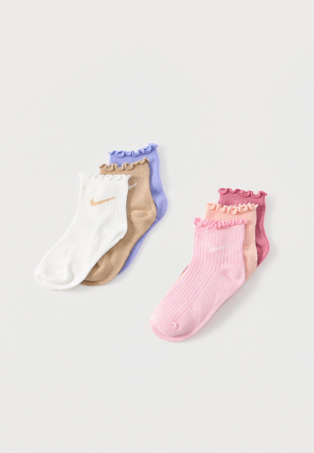 LETTUCE WELT ANKLE 6 PACK - Socks - medium soft pink