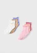 LETTUCE WELT ANKLE 6 PACK - Socks - medium soft pink