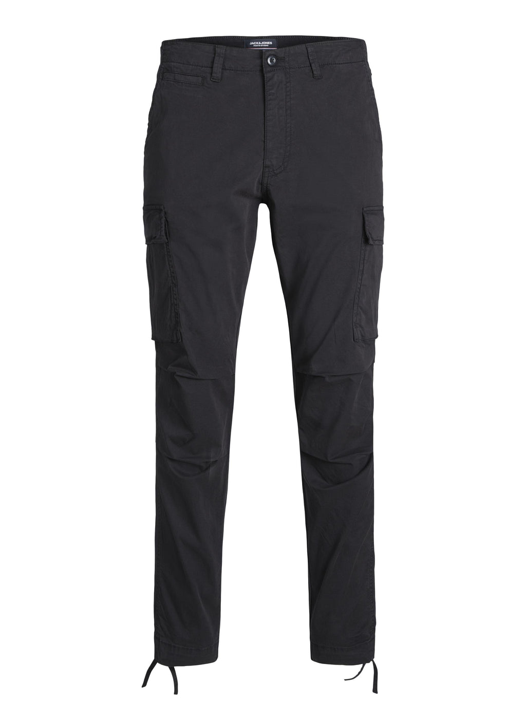 JPSTACE JJTUCKER AMA TAPERED FIT - Cargo trousers - black