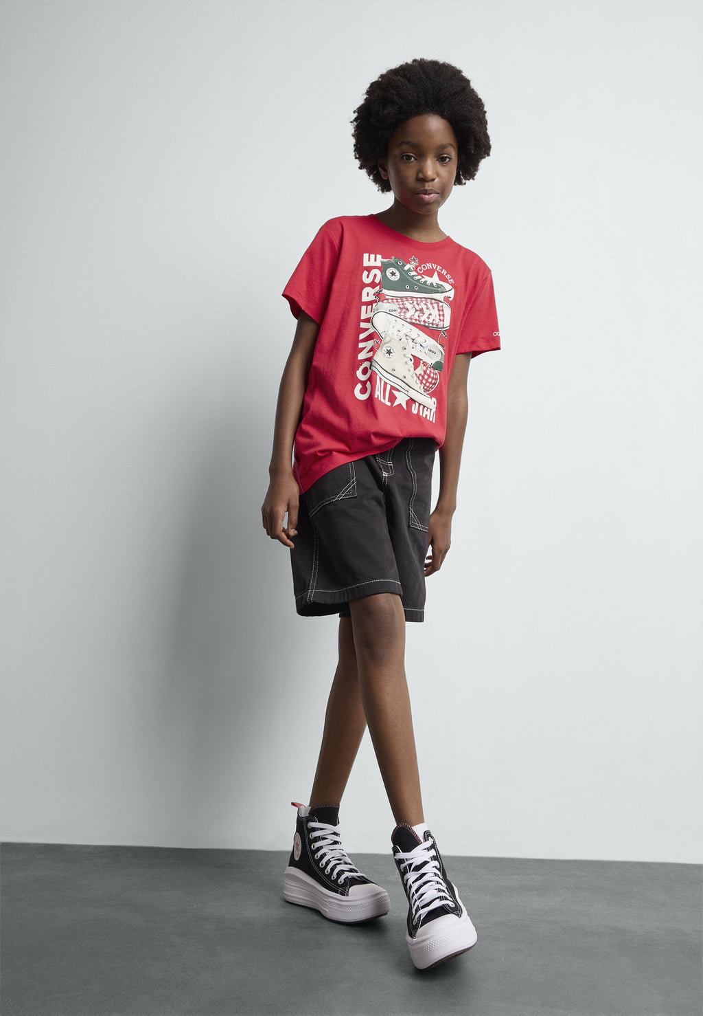CHUCK TAYLOR ALL STAR MOVE  - High-top trainers - black/pink salt/white