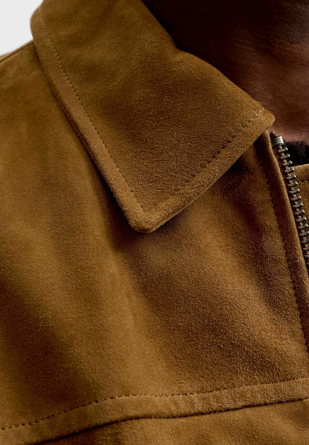 Leather jacket - cognac