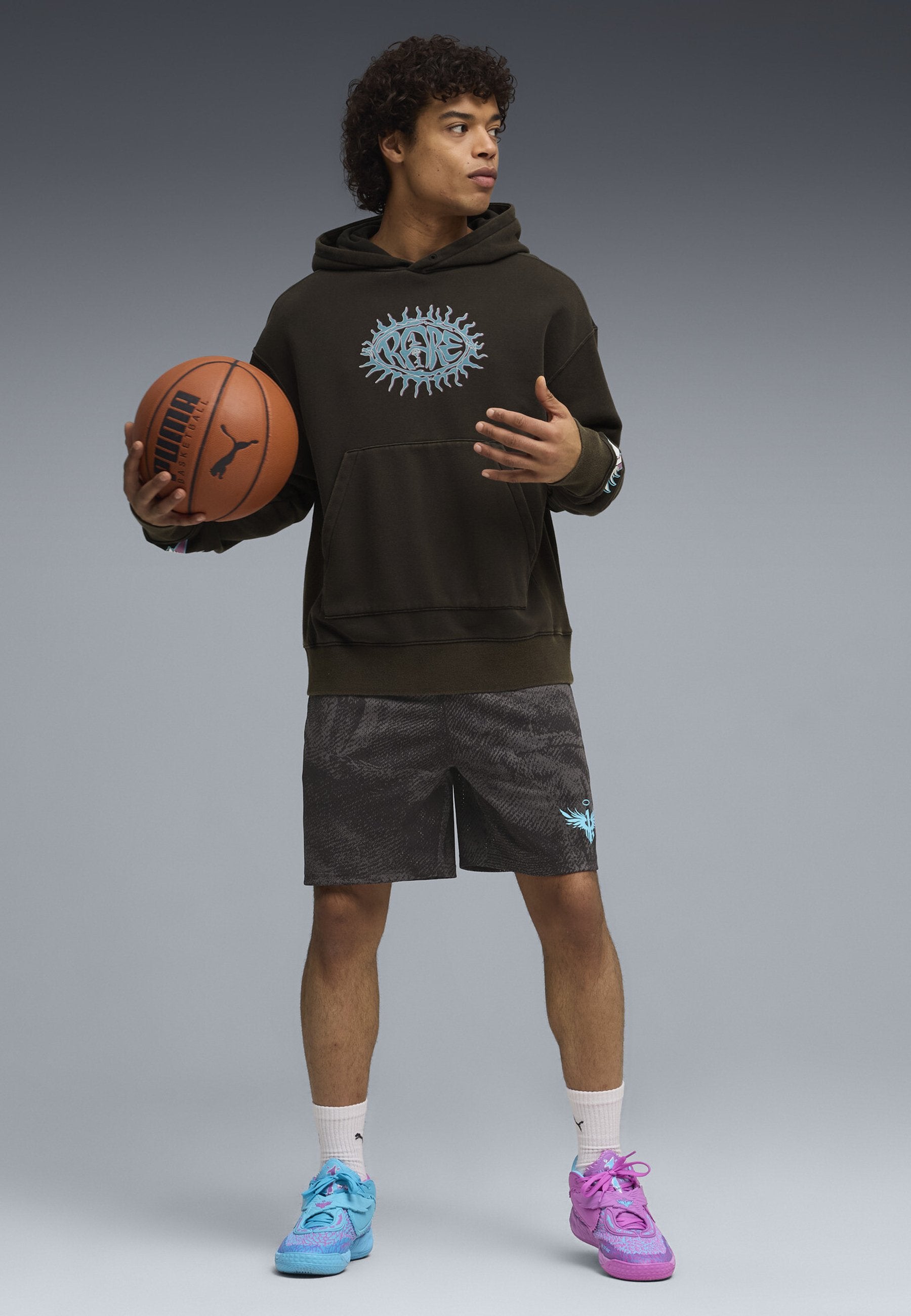 MB 05 HIVE UNISEX - Basketball shoes - bright aqua/pure magenta