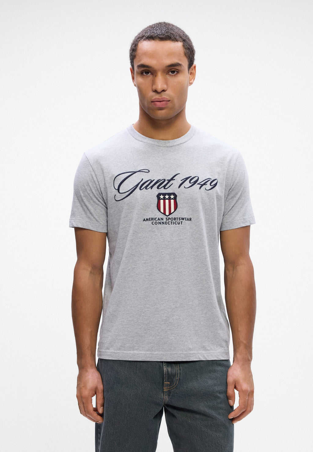 GRAPHIC  - Print T-shirt - grey melange