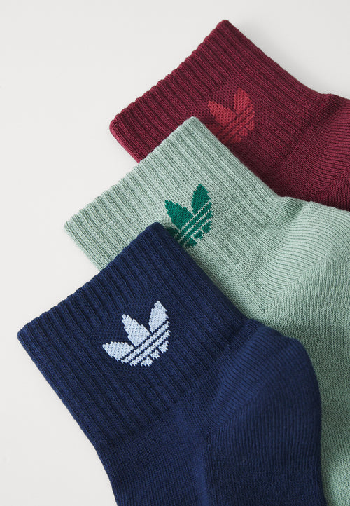 1/4 3PACK - Socks - shadow red/silver green/night indigo