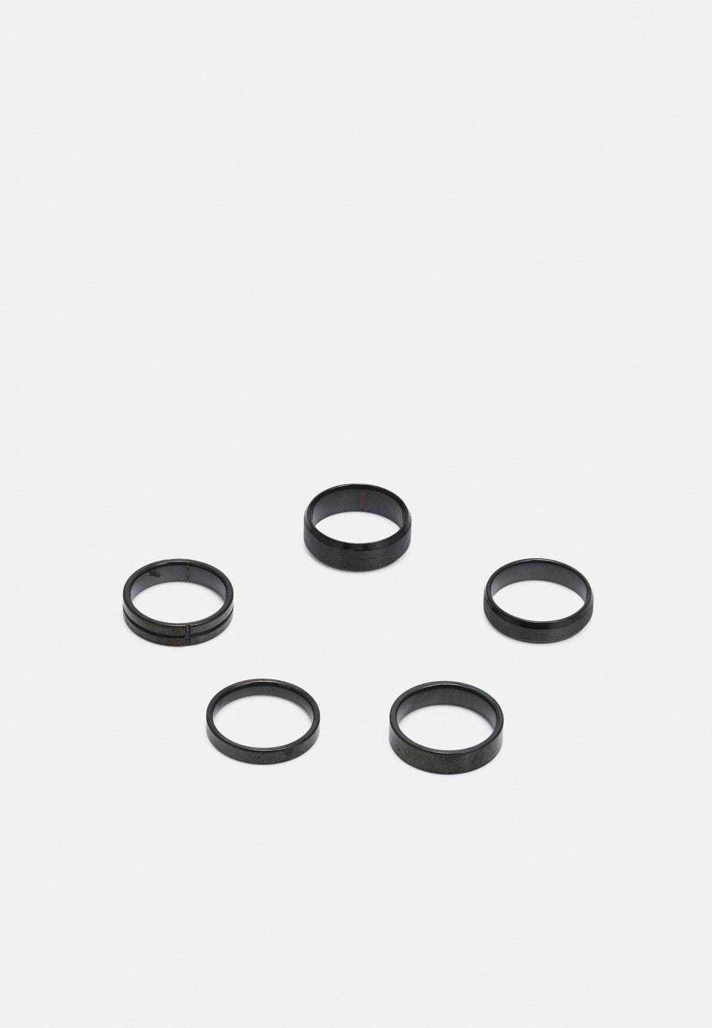 JACPLAIN MIX 5 PACK UNISEX - Ring - black
