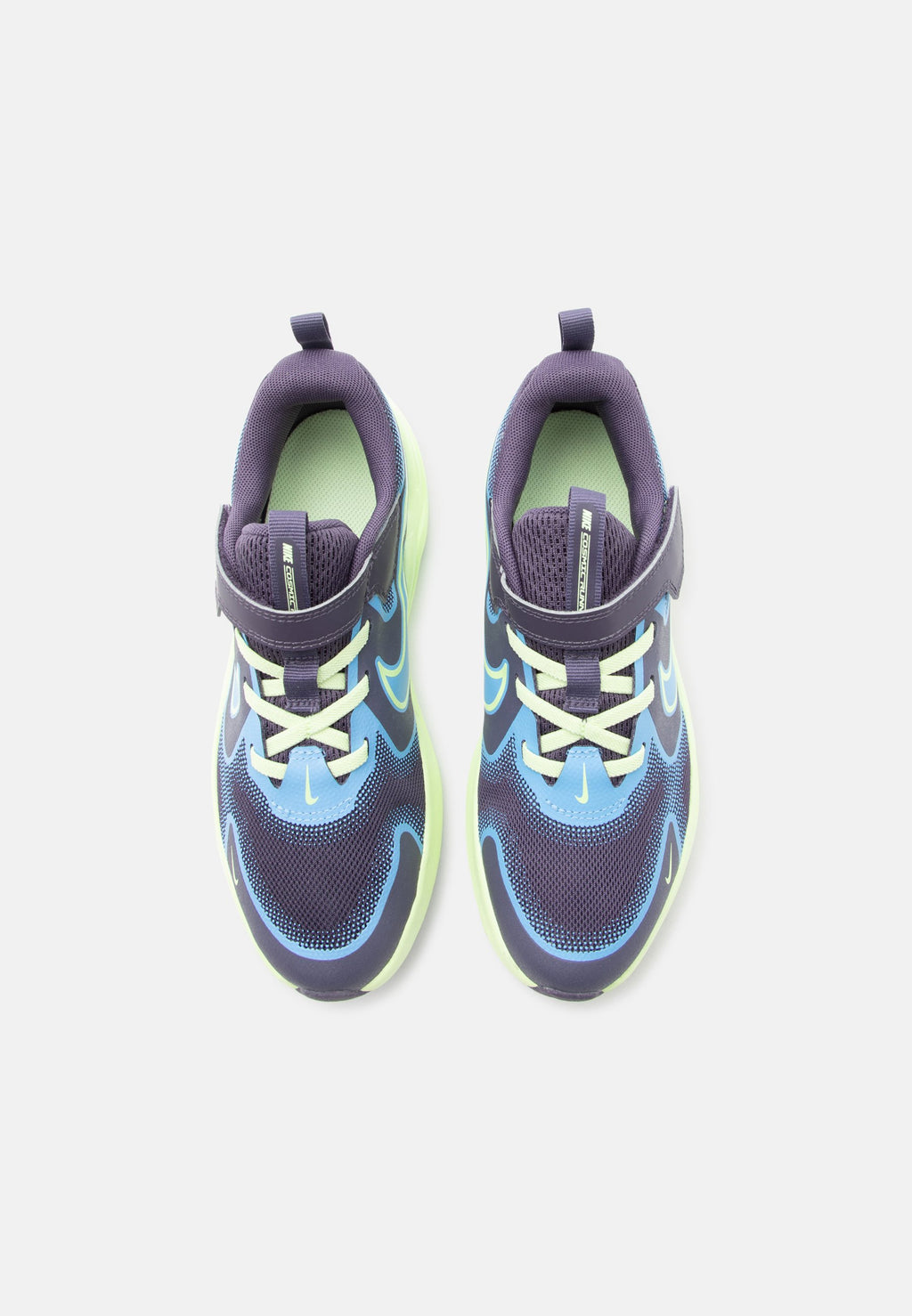 COSMIC RUNNER UNISEX - Road running shoes - dark raisin/light liquid lime/university blue/white