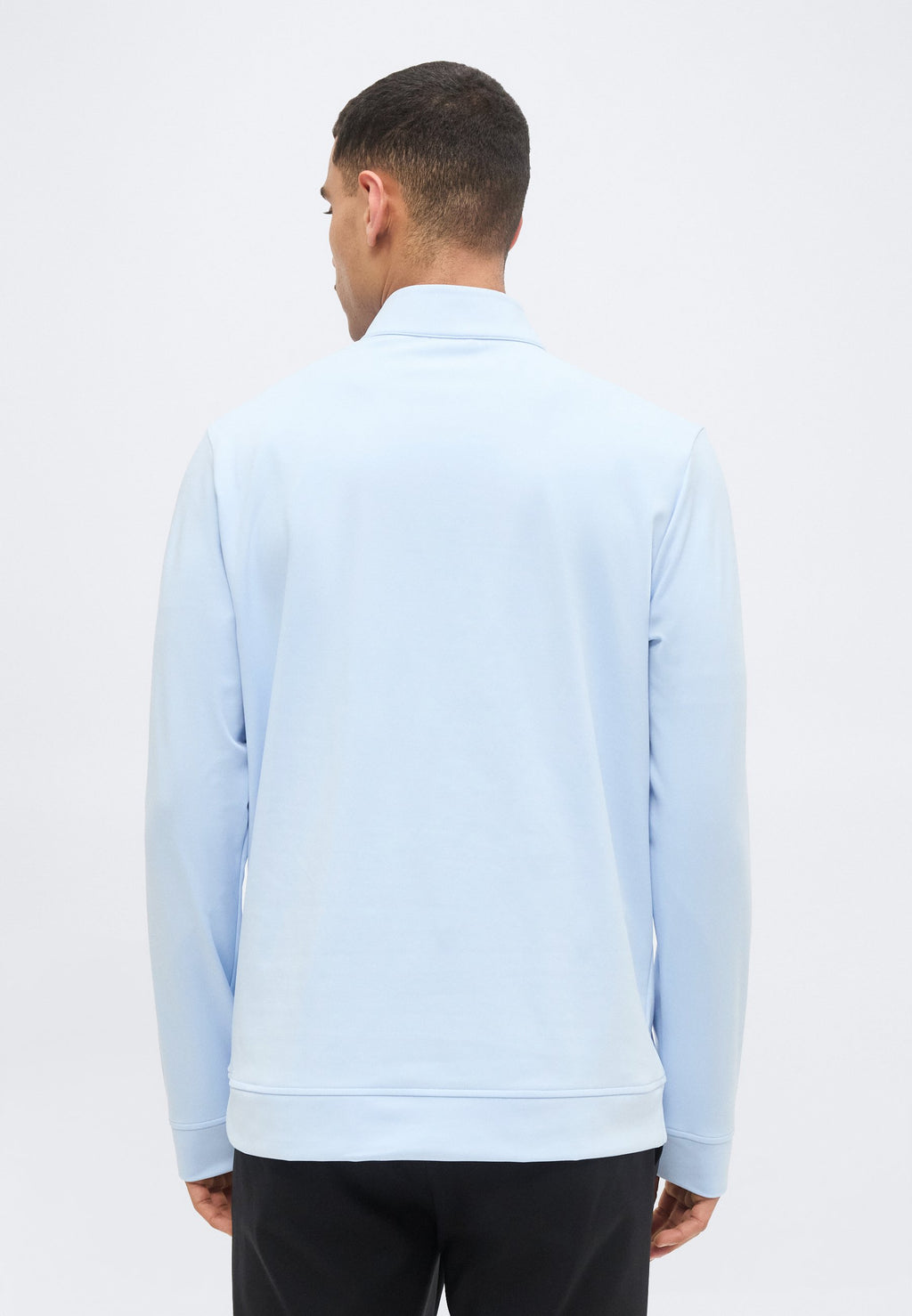 ULTIMATE CLASSIC QUARTER ZIP - Long sleeved top - light blue
