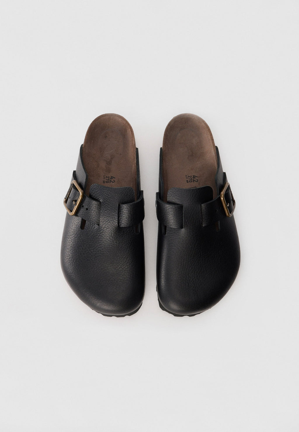 BOSTON WB LE VINTAGE WOOD BLACKN - REGULAR - Mules - vintage wood black