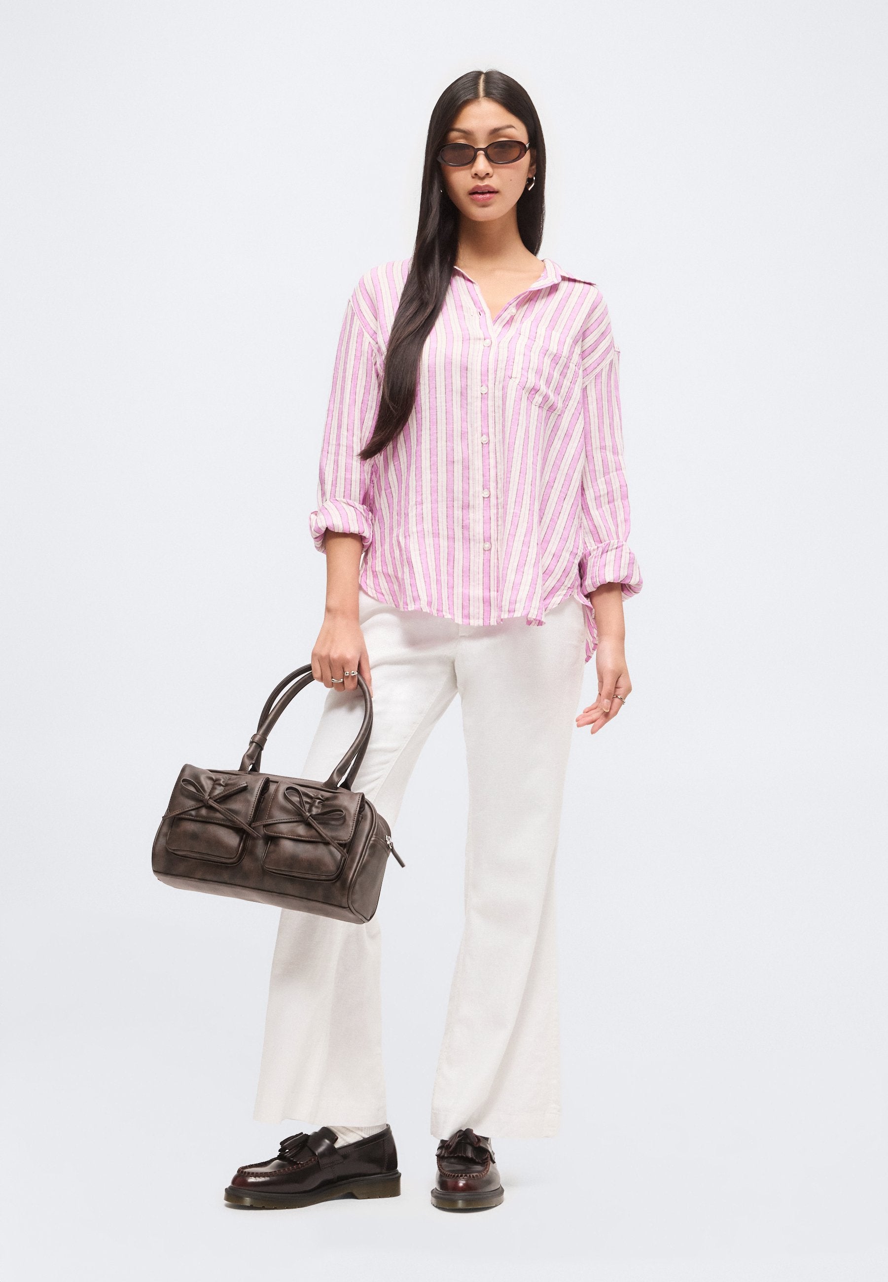 THE RELAXED SHIRT - Button-down blouse - pink