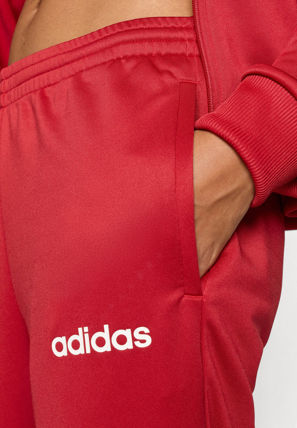 ESSENTIALS LINEAR - Tracksuit - active maroon