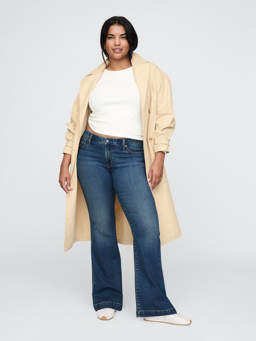 LONG AND LEAN ELLISON - Straight leg jeans - medium indigo
