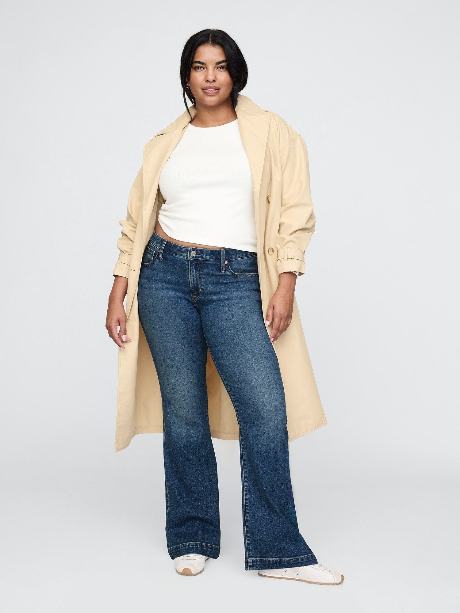 LONG AND LEAN ELLISON - Straight leg jeans - medium indigo