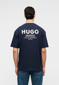 NALONO - Print T-shirt - dark blue