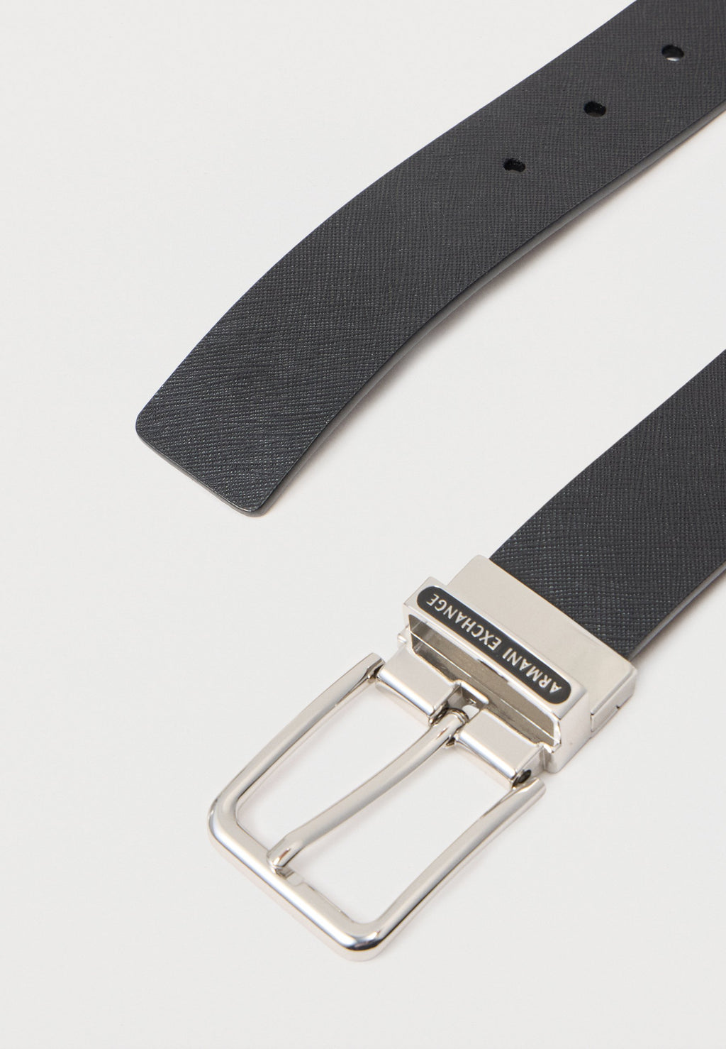 REVERSIBLE PLATE BELT UNISEX - Belt business - black