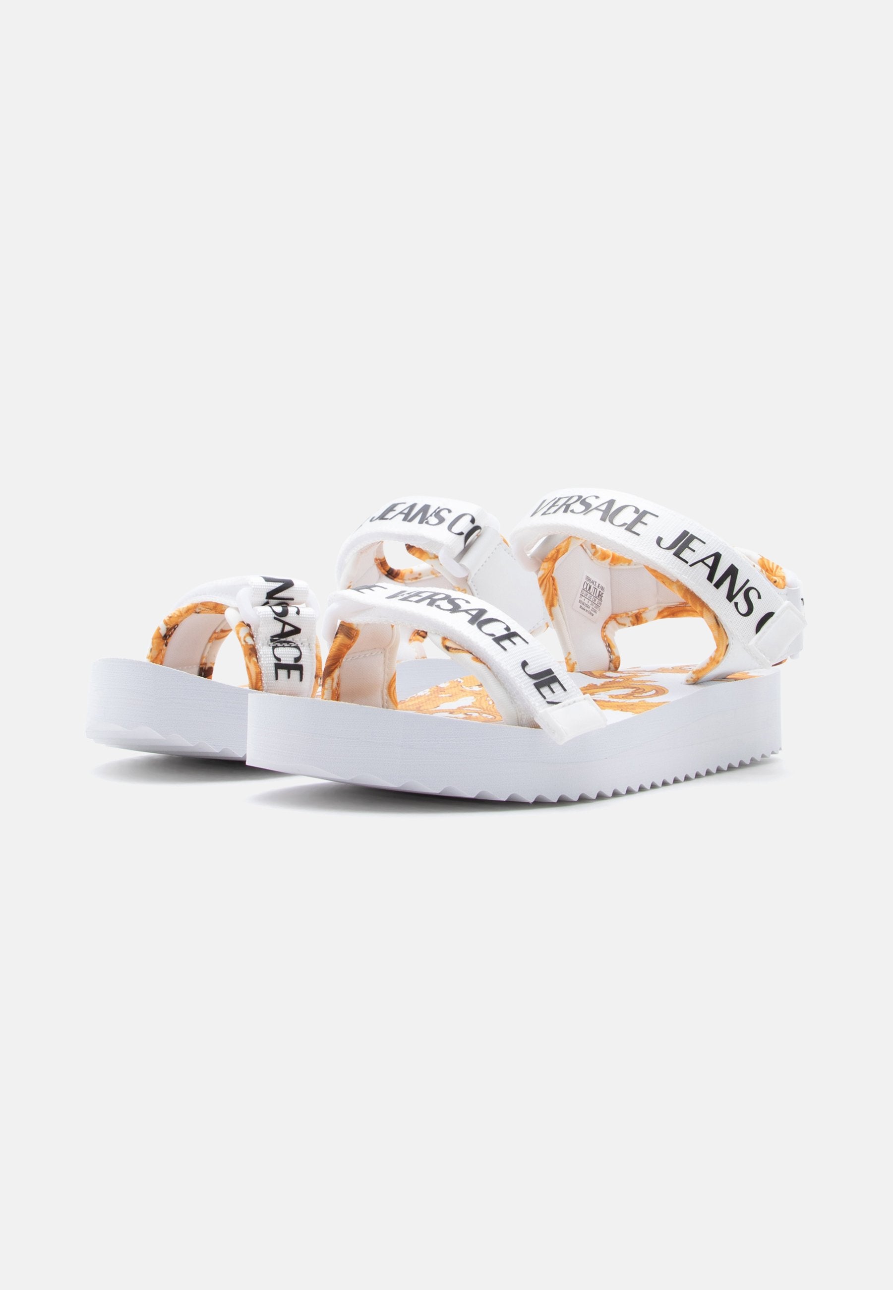 FONDO MIAMI - Sandals - white/gold-coloured