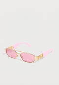 KIDS SUNGLASSES RECTANGLE UNISEX - Sunglasses - gold-coloured